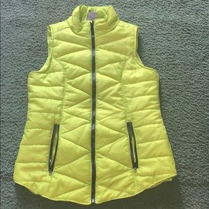Green New direction zip up vest